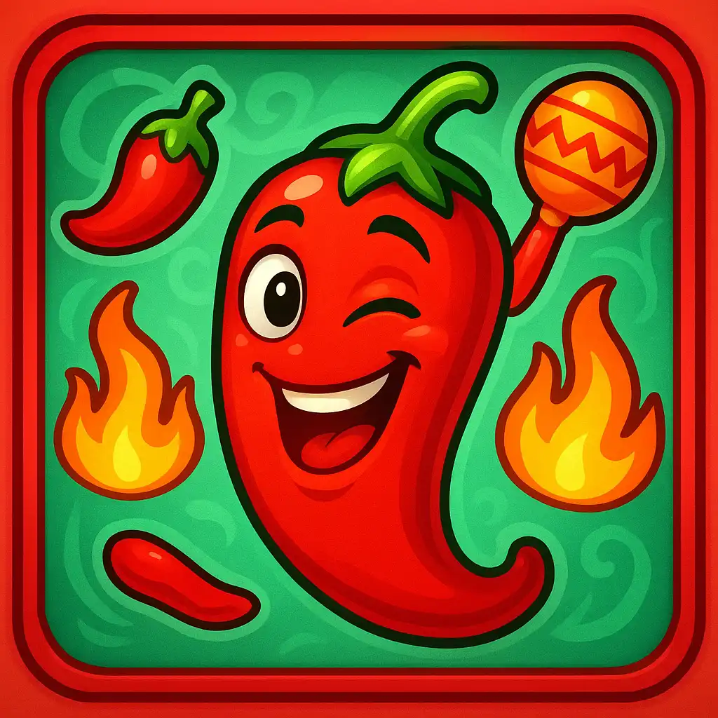 Chili Poppers slot game screen